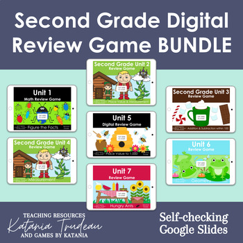 Preview of COMPLETE BUNDLE - Second Grade ALL Unit Review Games