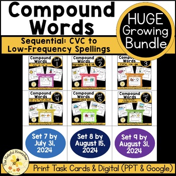 Preview of *FLASH SALE* Huge Growing Bundle - Controlled Phonics: Compound Words