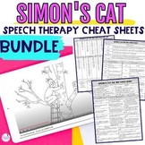GROWING BUNDLE Simon’s Cat Speech Therapy Cheat Sheets for