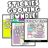 GROWING BUNDLE | Sticky Note Clip Art Moveable Pieces | Pa