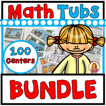Preview of BUNDLE! Year of Morning Math Tubs or Math Centers (100 Math Tubs or Centers)
