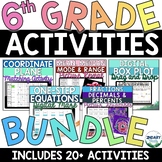 GROWING BUNDLE of 6th Grade Math Activities