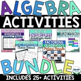 GROWING BUNDLE of Algebra 1 Activities