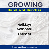 GROWING BUNDLE of Holidays, Seasons, Themes Puzzles