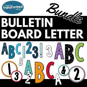 GROWING Bulletin Board Letter Bundle - 1,600+ characters to use!
