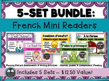 Preview of Bundle: Emergent French Mini Reader, Vocabulary Cards & Assessment
