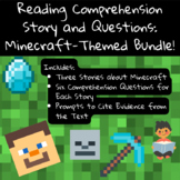 Reading Comprehension Stories and Questions: Minecraft-Themed!