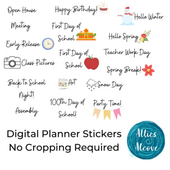 Preview of GROWING Digital Planner Stickers - NO CROPPING REQUIRED!