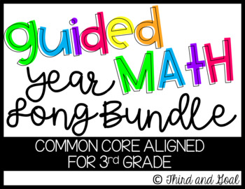 Preview of Third Grade Guided Math Bundle