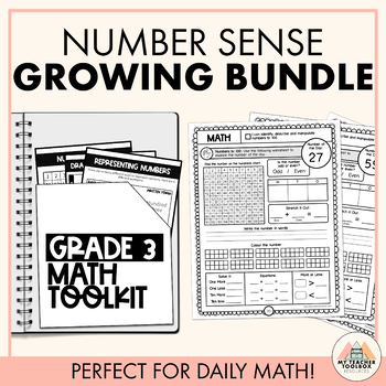 Preview of GROWING Number Sense Bundle | Daily Math | Number of the Day | Place Value