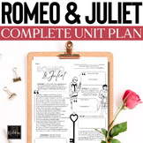 Romeo and Juliet Unit: Intro, Fun Activities Acts 1-5, Edi