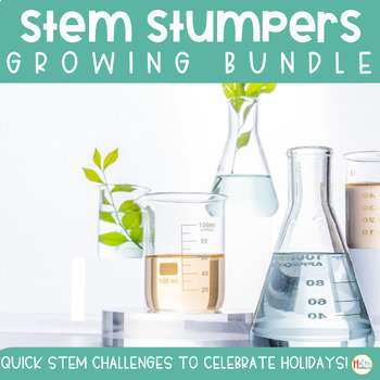 Preview of GROWING STEM Challenges Bundle│STEAM Activities│Holiday Stem Activities Bundle