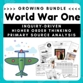 GROWING WWI BUNDLE: Higher Order Thinking WWI Activities (SS5H2)