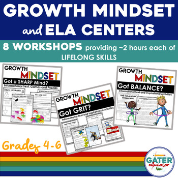 Preview of Growth Mindset Activities BUNDLE | GRIT | Self Esteem | Life Skills Curriculum