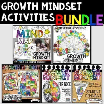 Preview of Growth Mindset Activities Bundle for Back to School Fun