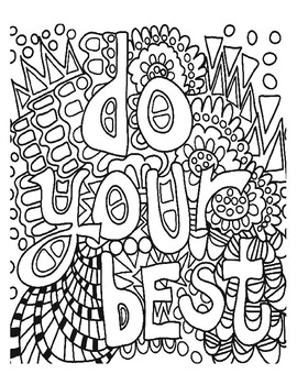 Growth Mindset Coloring Pages, Set #3 by Art is Basic