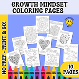 GROWTH MINDSET COLORING PAGES - to Encourage Positive Mind