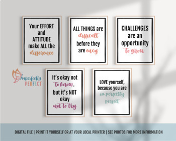 Preview of GROWTH MINDSET POSTERS Part 1