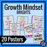 GROWTH MINDSET POSTERS - Brights Theme
