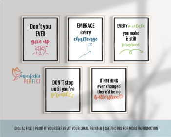 Preview of GROWTH MINDSET POSTERS Part 2