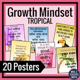 GROWTH MINDSET POSTERS - Tropical Theme