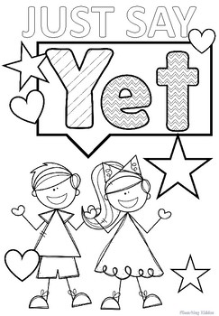 Download GROWTH MINDSET - Power of YET coloring pages by Teaching ...