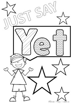 Download GROWTH MINDSET - Power of YET coloring pages by Teaching ...