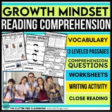 GROWTH MINDSET Reading Comprehension Passage Questions Bac