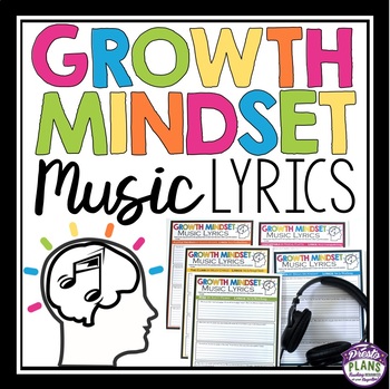 Preview of Growth Mindset Assignments - Analyzing Growth Mindset in Music Song Lyrics