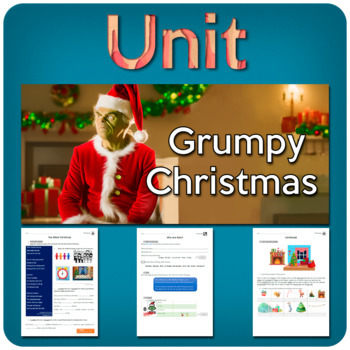 Preview of GRUMPY CHRISTMAS - A complete unit for ESL learners!