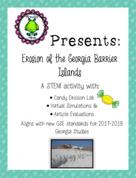 Preview of *Read Description* GSE Georgia Studies 8th Grade STEM Barrier Islands Erosion