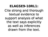 GSE Printable Standards for Ninth and World Literatures