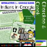GSE SS2H2: Creek & Cherokee Indians in Georgia for Google Slides