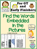 GT or Early Finishers - Find the Embedded Words - for 2nd,