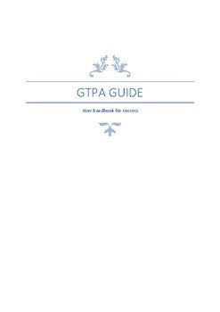 Preview of GTPA Guidebook