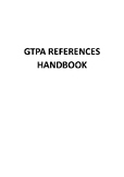 GTPA References Handbook