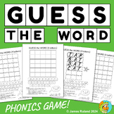GUESS THE WORD Phonics Game - Wordle style, 4 versions, Ki