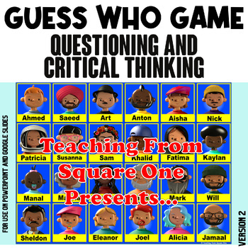 Preview of GUESS WHO Game - Who Am I? Digital Game {Version 2}