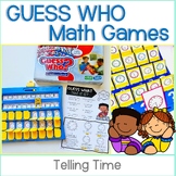 GUESS WHO Math Game for Telling Time