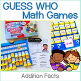 GUESS WHO Math Games for Addition to 20