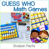 GUESS WHO Math Games for Division Facts