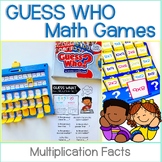 GUESS WHO Math Games for Multiplication Facts