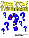 GUESS WHO? /R/ PICTURE ARTICULATION GAME BOARD INSERTS- Sp