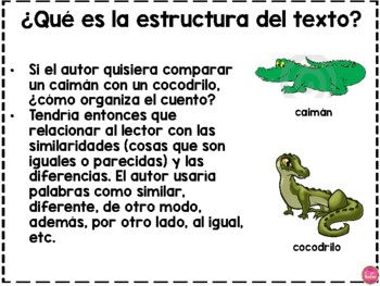 GUIDE TO TEACH TEXT STRUCTURES IN SPANISH by The Bilingual Teacher Store