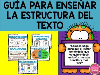 Preview of GUIDE TO TEACH TEXT STRUCTURES IN SPANISH