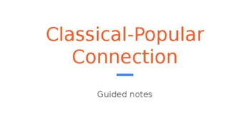 Preview of GUIDED NOTES: Music in Society + Disco, Funk and Rap