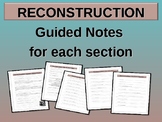 GUIDED NOTES for 5-part RECONSTRUCTION! PowerPoint series