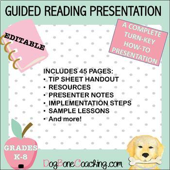 Preview of GUIDED READING - A COMPLETE EDITABLE POWERPOINT for Literacy Coaches