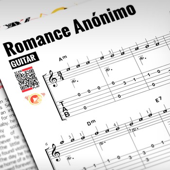 Preview of Romance Anónimo - Classical | Easy-to-Play Guitar Sheet Music & TAB