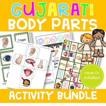 Preview of GUJARATI BODY PARTS Activity Bundle